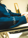 CAINT NAVY KNITTED JUMPER